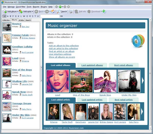 Musicnizer screen shot