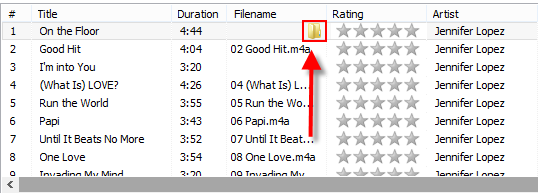 Linking individual tracks to files