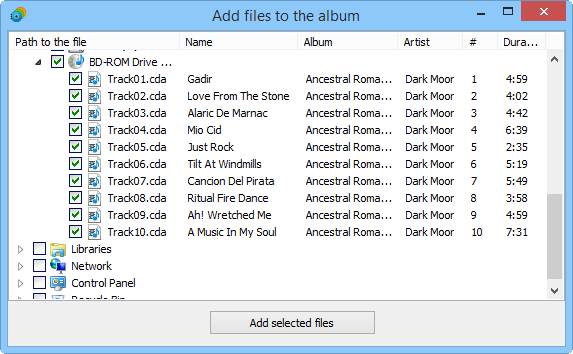 Adding tracks of a 2nd Audio CD