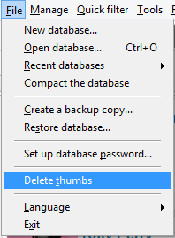 Delete thumbs