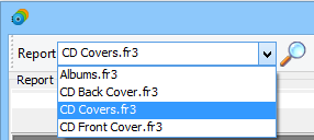 Select the CD covers report