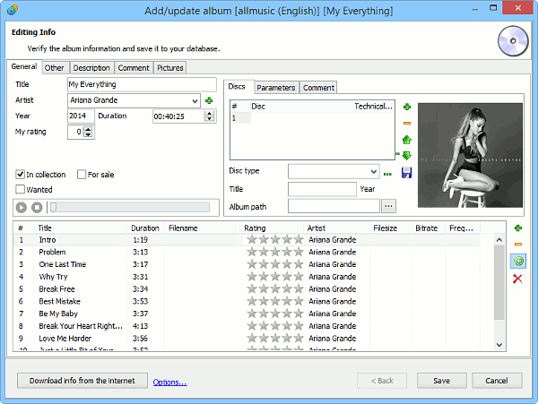 Verify and edit information