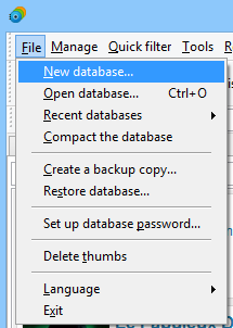 Create a new database